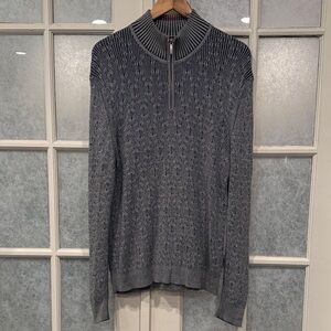 Tommy Bahama Men's Charcoal Zip-Up Sweater